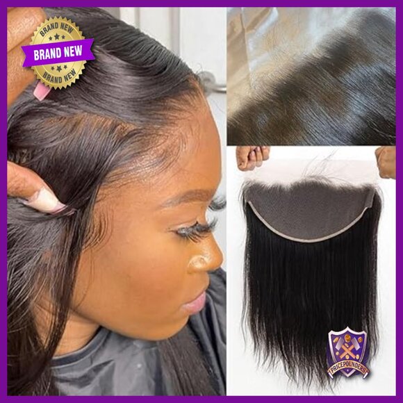 13x6 Swiss HD Lace Frontal Pre Plucked Baby Hair 12 Inch Straight Human Hair main image 5